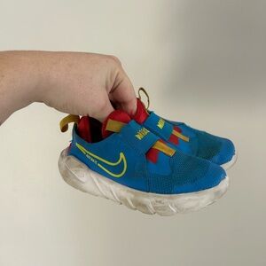 Nike 13C Blue, red and Yellow slip on running Sneakers shoes